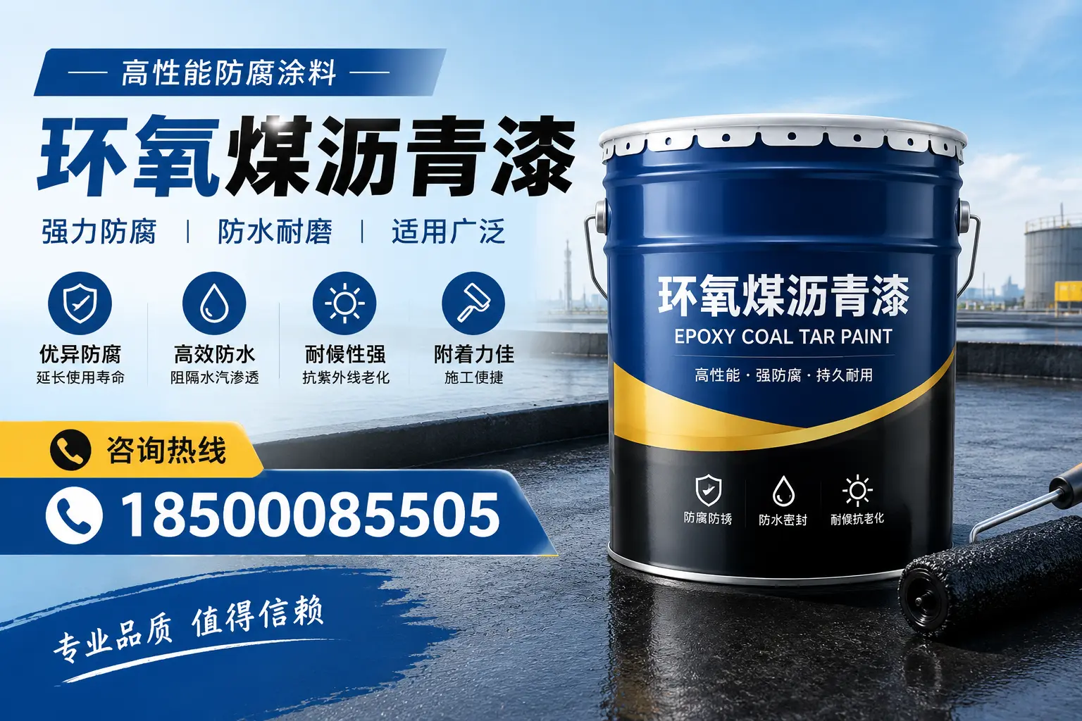环氧煤沥青漆的主要成分与功能,淮上用户深度了解